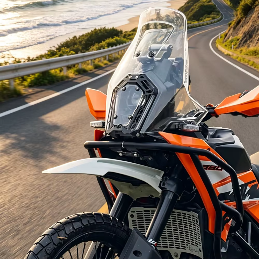 Nouveaux accessoires moto 2025+ pour KTM 390 Adventure 390 ADV/X : Support GPS anti-vibration pour smartphones et navigation