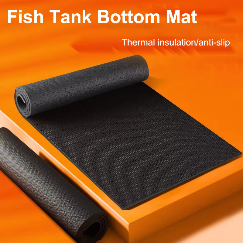 Polymères Précieux Antidérapants pour Aquarium de Poisson, Coussin Absorbant les Chocs, Silencieux, Épais, Noir, Tortue, Invité, Isolation Environnementale