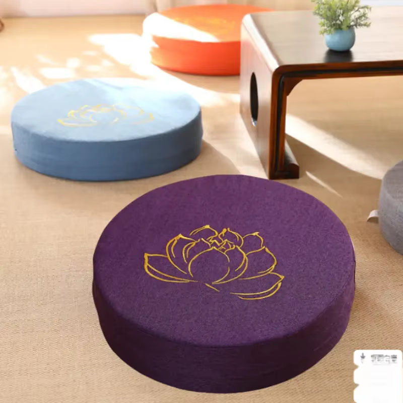 Coussin en lin pour Yoga et méditation