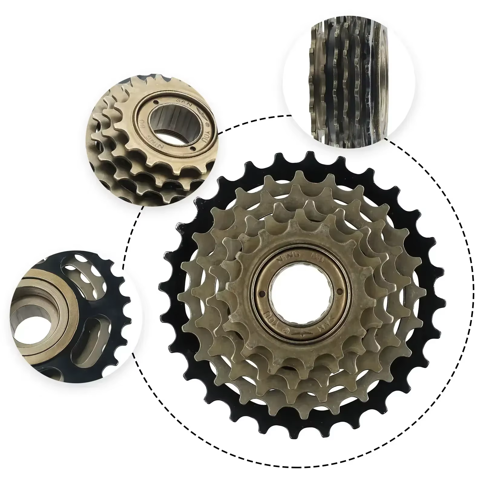 Pignon de vélo 6/7/8 vitesses 13/14-28T, vis sur roue libre pour Shimano, accessoires de cyclisme, roue libre