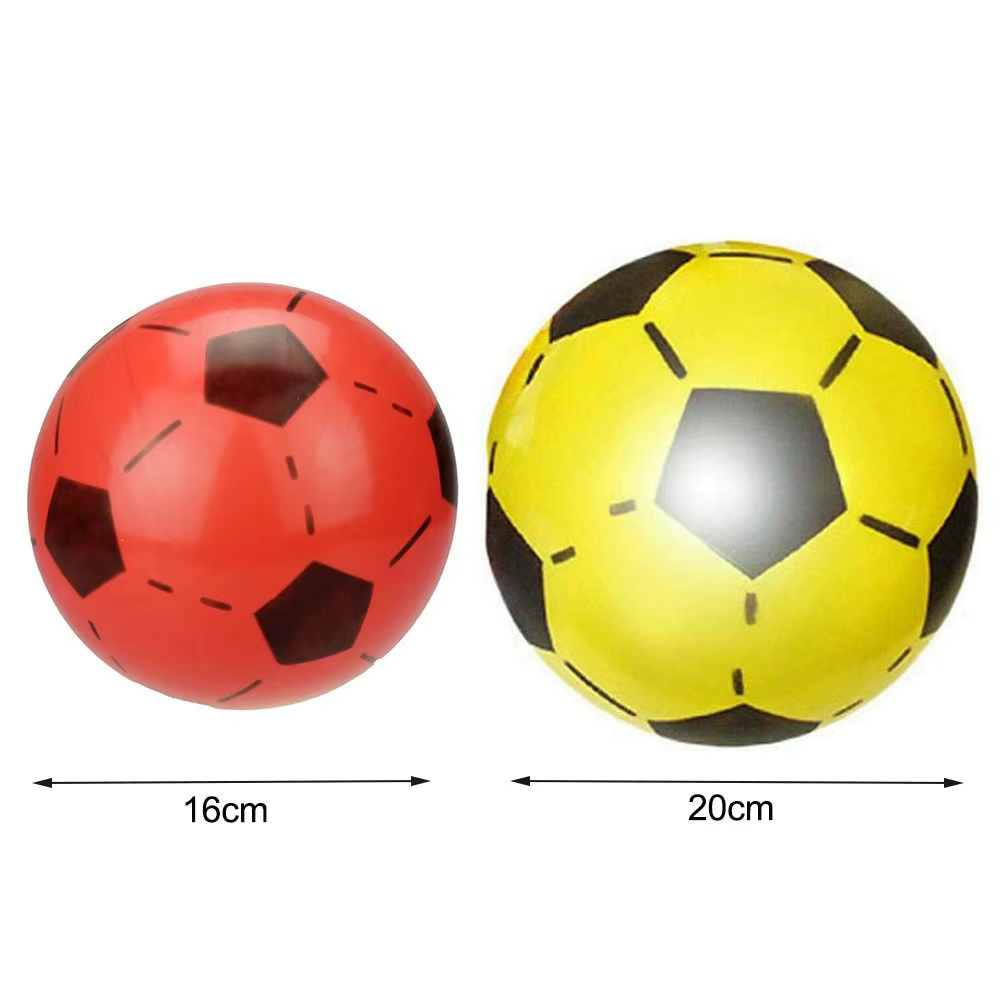 Ballon d'entraînement en caoutchouc pour enfants, match de sport de football gonflable, jeux de plein air, plage, élastique, Ikk20 cm, 16 cm