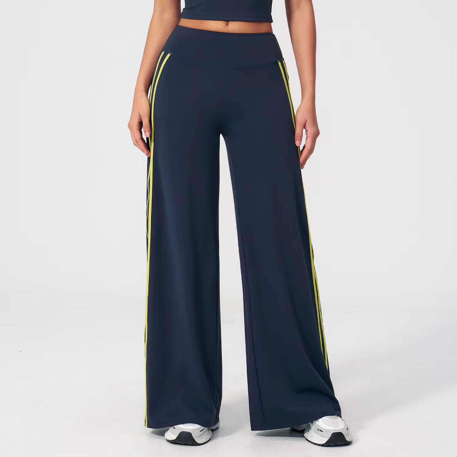 Pantalon de yoga taille mi-haute pour femme