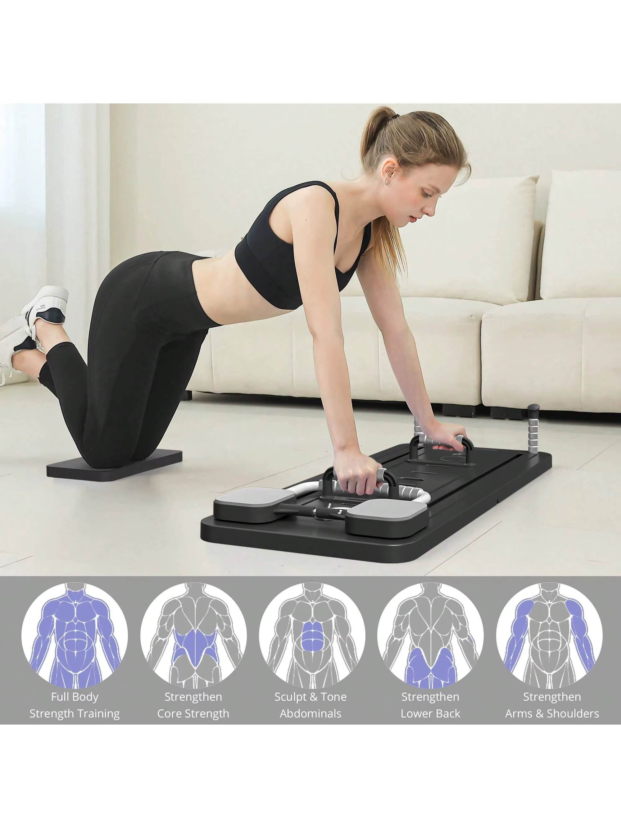 Planche de Pilates pliable – Entraîneur abdominal multifonctionnel