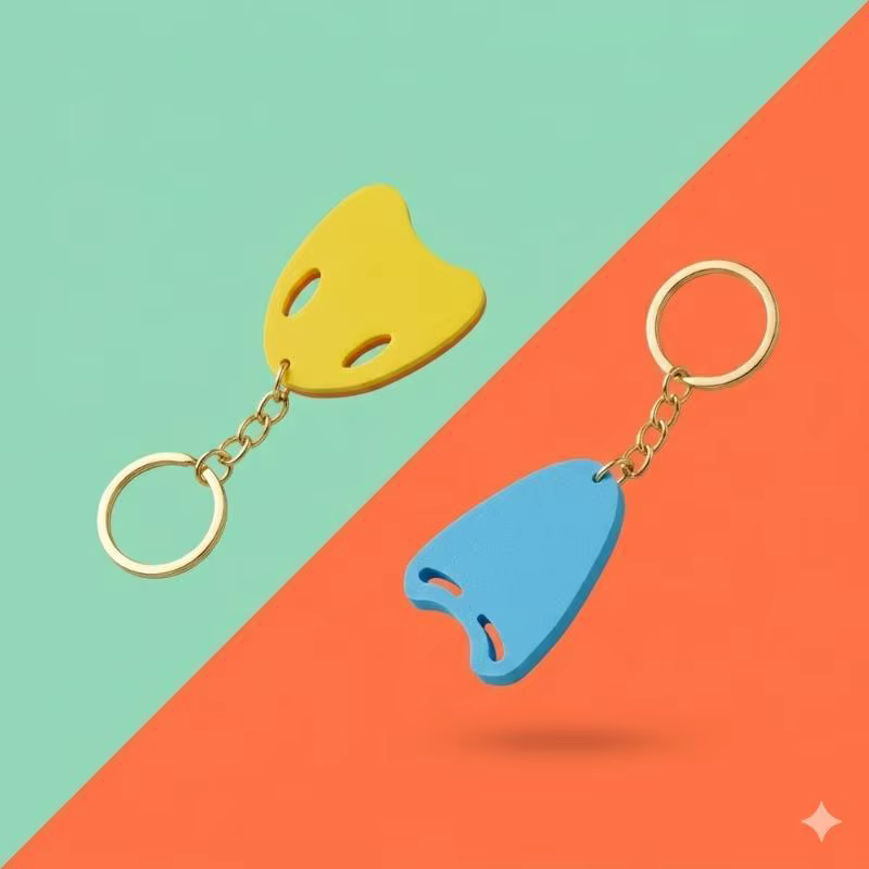 Porte-clés de natation style sportif, pendentif planche de natation, breloque de sac style sportif, mini porte-clés flottant pour l'été