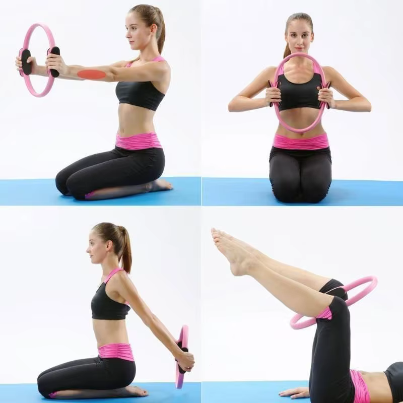 Ensemble d'équipement de Pilates 5 pièces-équipement de fitness d'étirement et de sculpture monochrome en PP avec