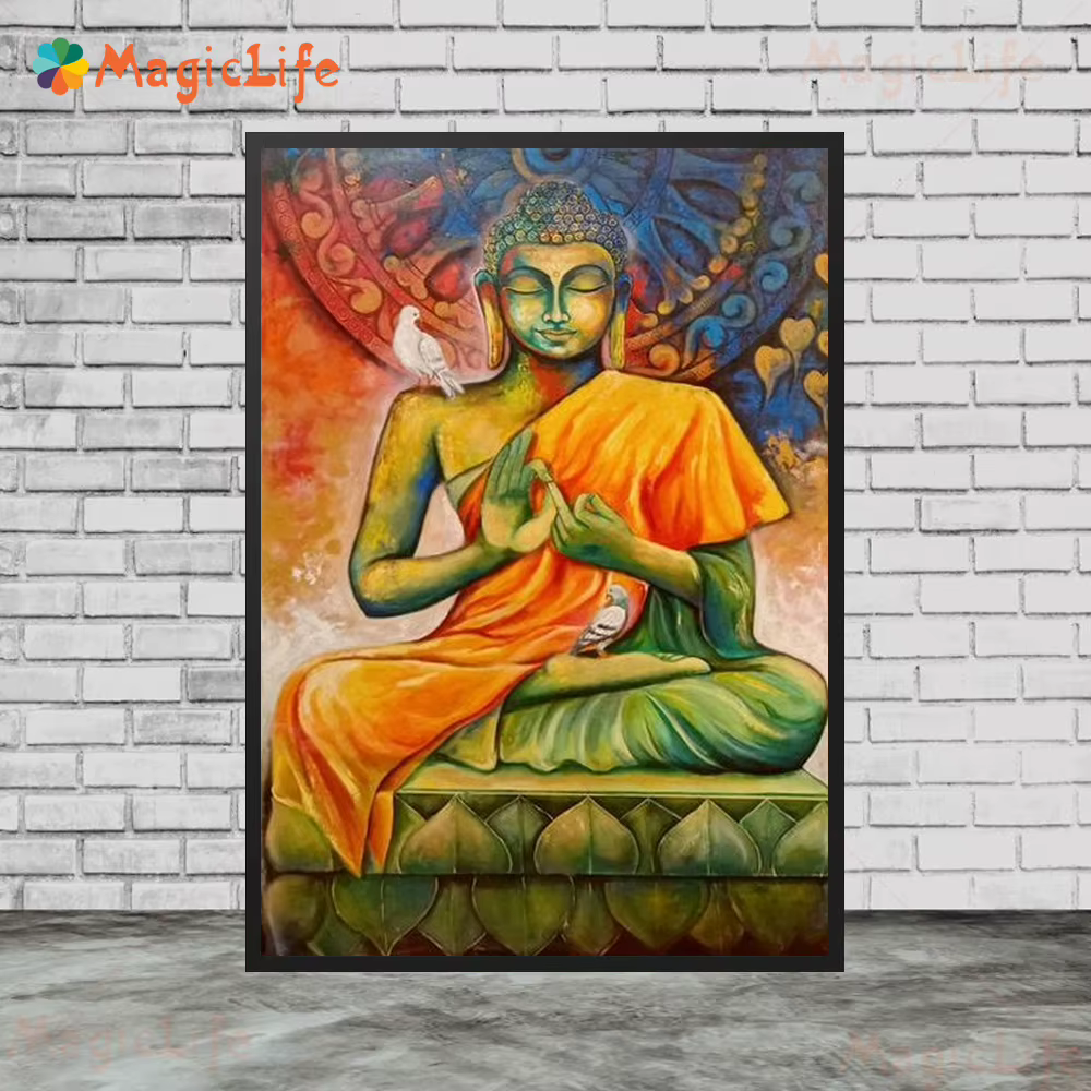Affiches murales de bouddha en méditation