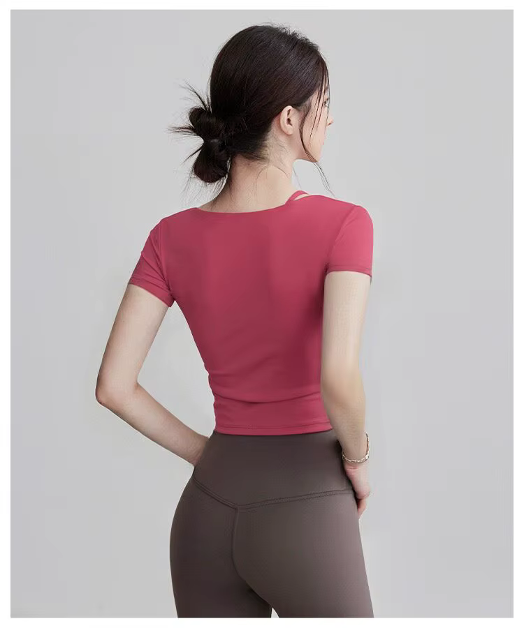 Vêtements de yoga à manches longues pour l'été