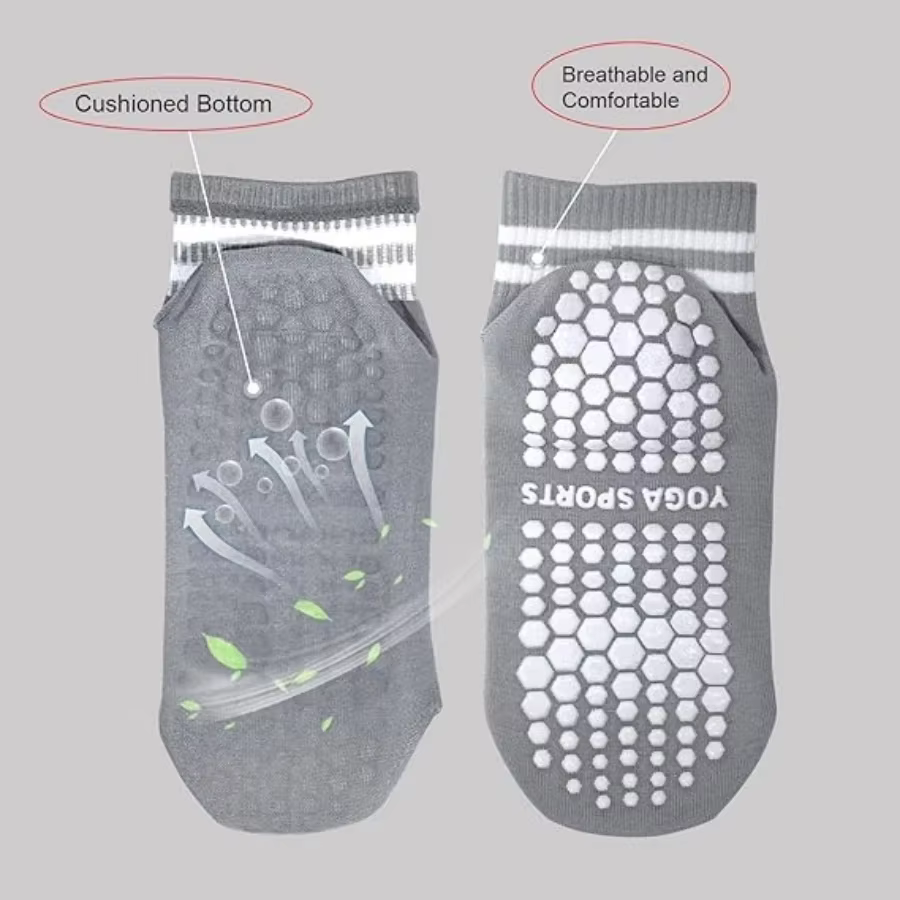 1 paire de chaussettes antidérapantes pour femmes