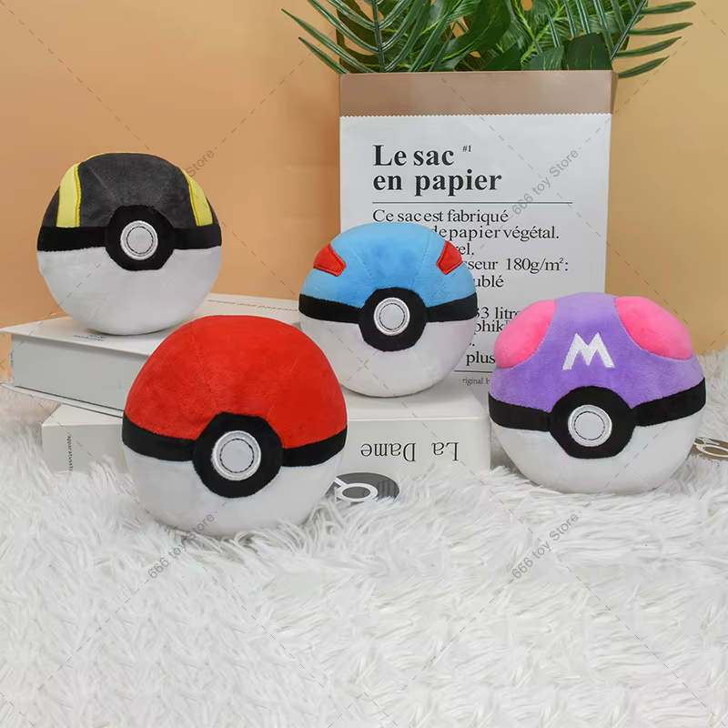 9 Styles Pokemon peluche Pokeball maître balle grande Ultra Premier balle étrange balle doux Anime jouets en peluche poche monstre poupée