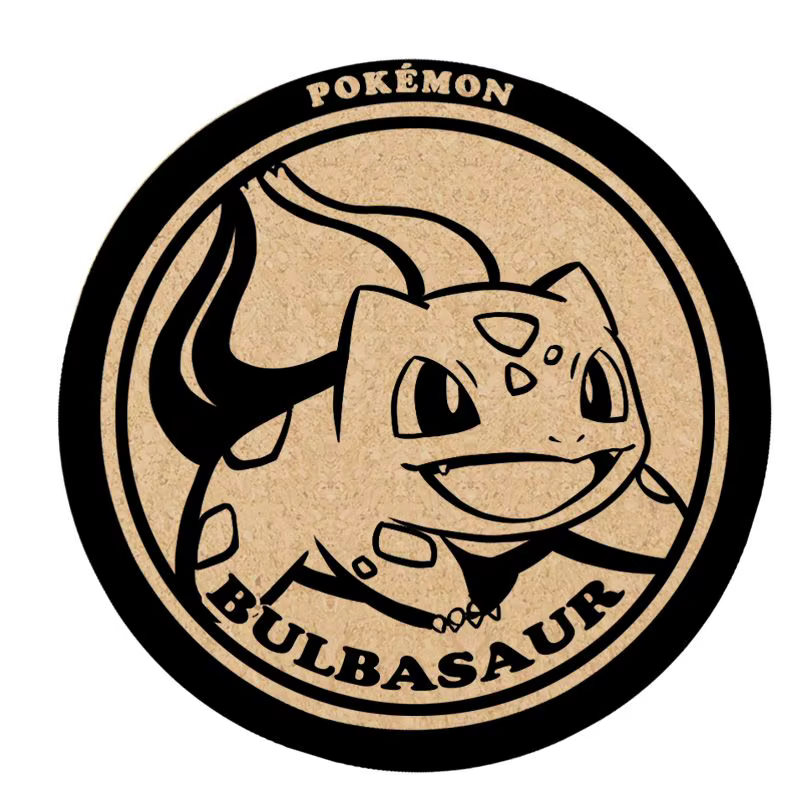 Jeu d'animation Pokemon, jouets périphériques, dessous de verre en liège, tapis antidérapants, Version Q, modèle d'action, Collection de figurines