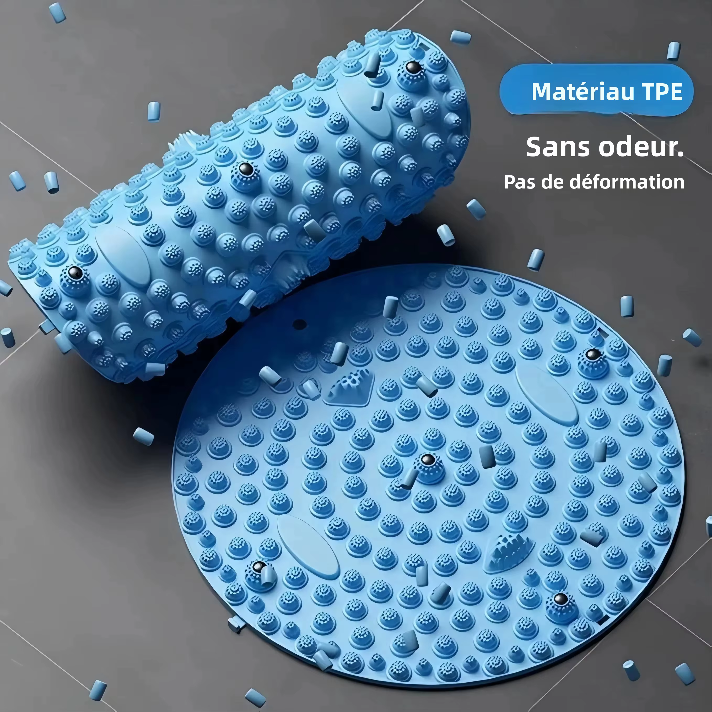 Tapis de massage d'acupression pour les pieds avec billes magnétiques