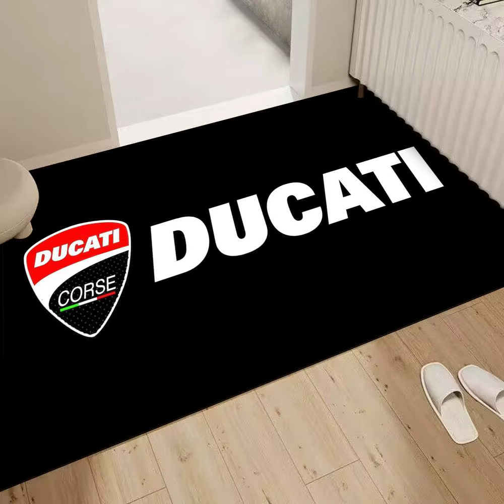 Tapis de sol rectangulaire antidérapant pour moto D-Ducaties, tapis de bienvenue pour porte d'entrée, intérieur et extérieur, doux pour la maison