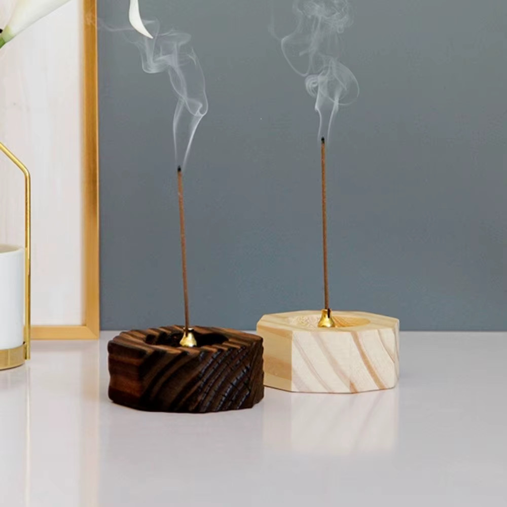 Porte-encens en bois pour la pratique spirituelle