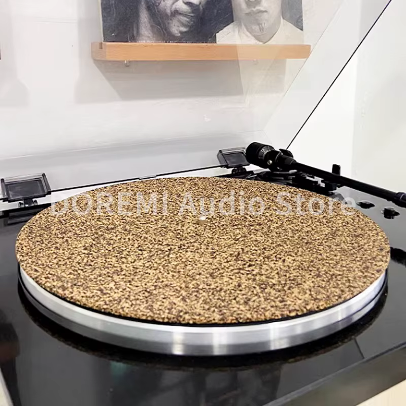Tapis de plateau tournant pour disque vinyle LP 12 pouces, antidérapant, antistatique, réduction des vibrations, pour lecteurs Audio, accessoires de phonographe