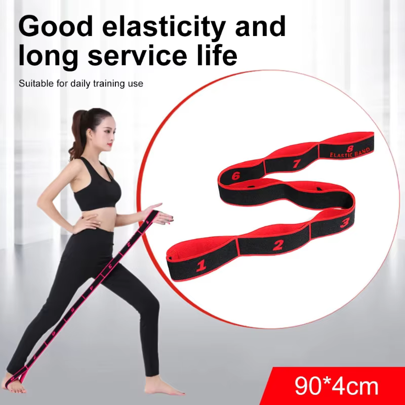 8/10 Sections danse bande de résistance Yoga étirement Pilates Fitness élasticité numérique élastique Stretch formation Tension ceinture