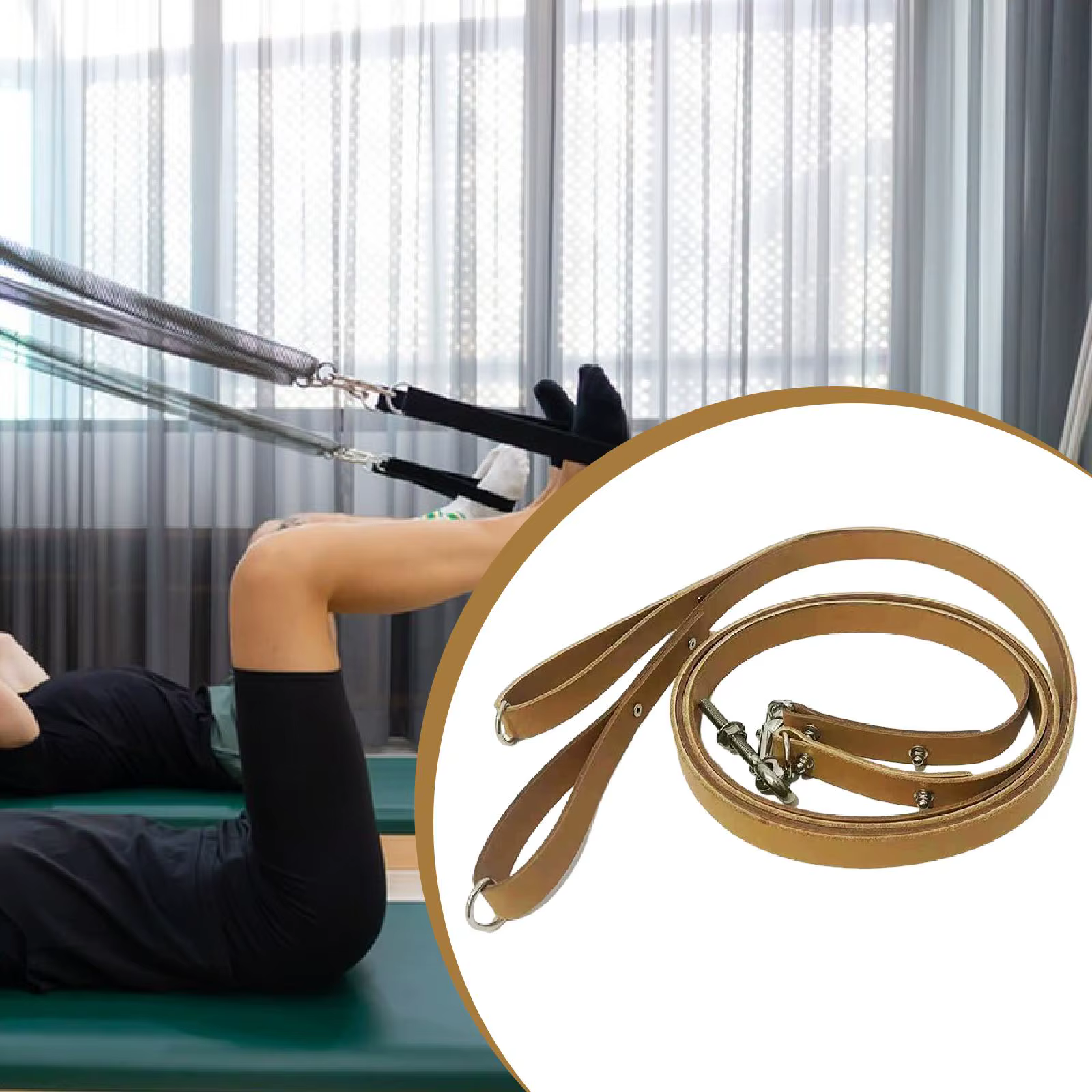 2 cordes de traction pour réformateur Pilates