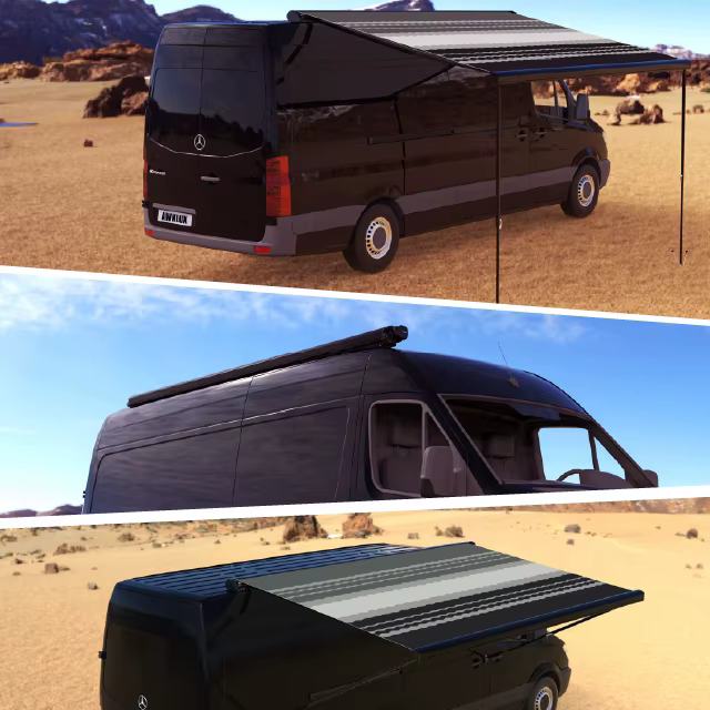 Accessoires d'auvent pour camping-car Awnlux, tissu imperméable, auvent électrique de type toit pour caravane, protection solaire pour camping-car