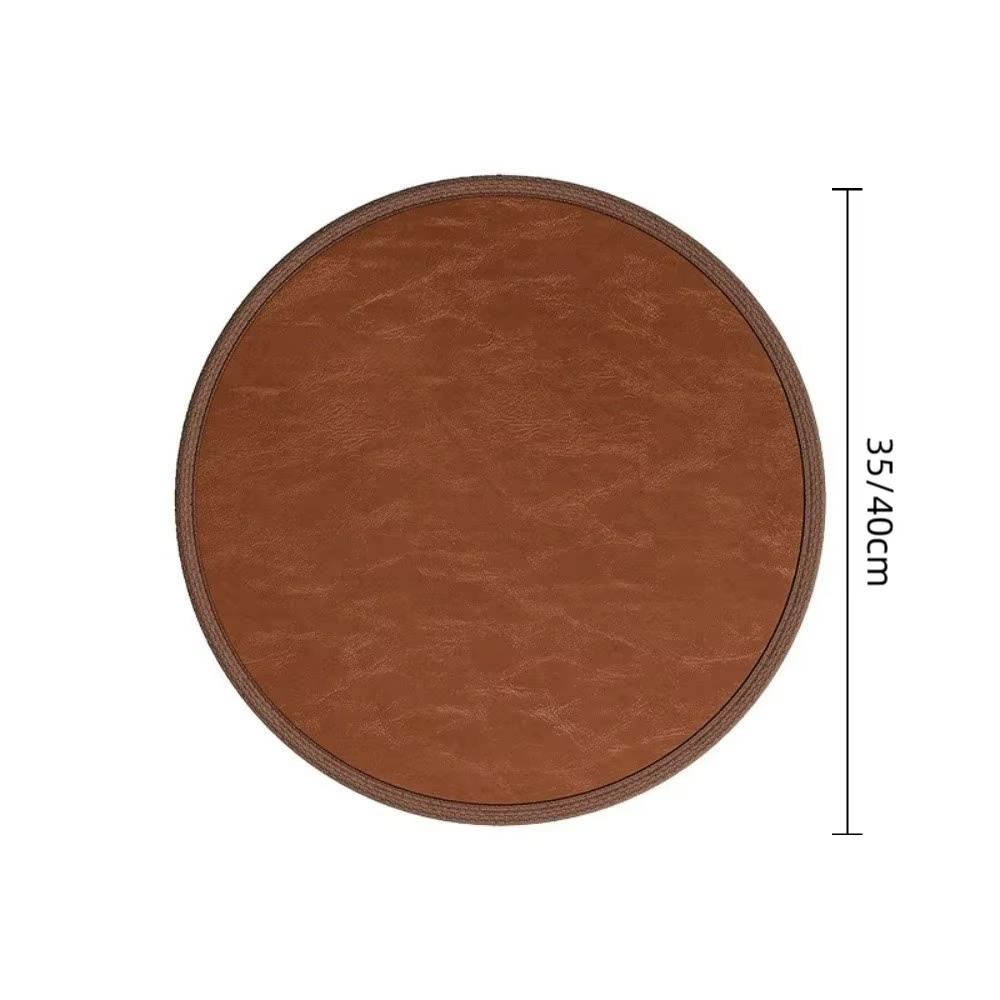 Coussin Zafu en cuir épais