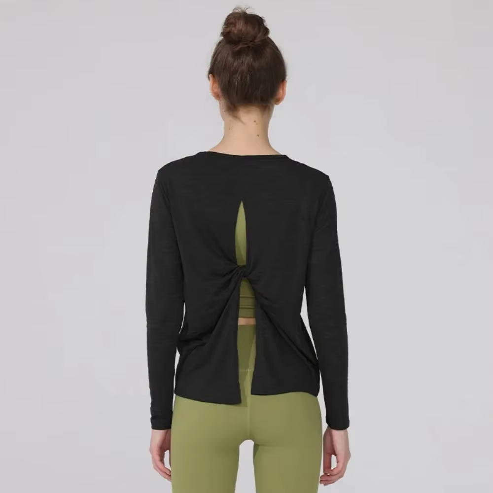 Vêtements de yoga à manches longues