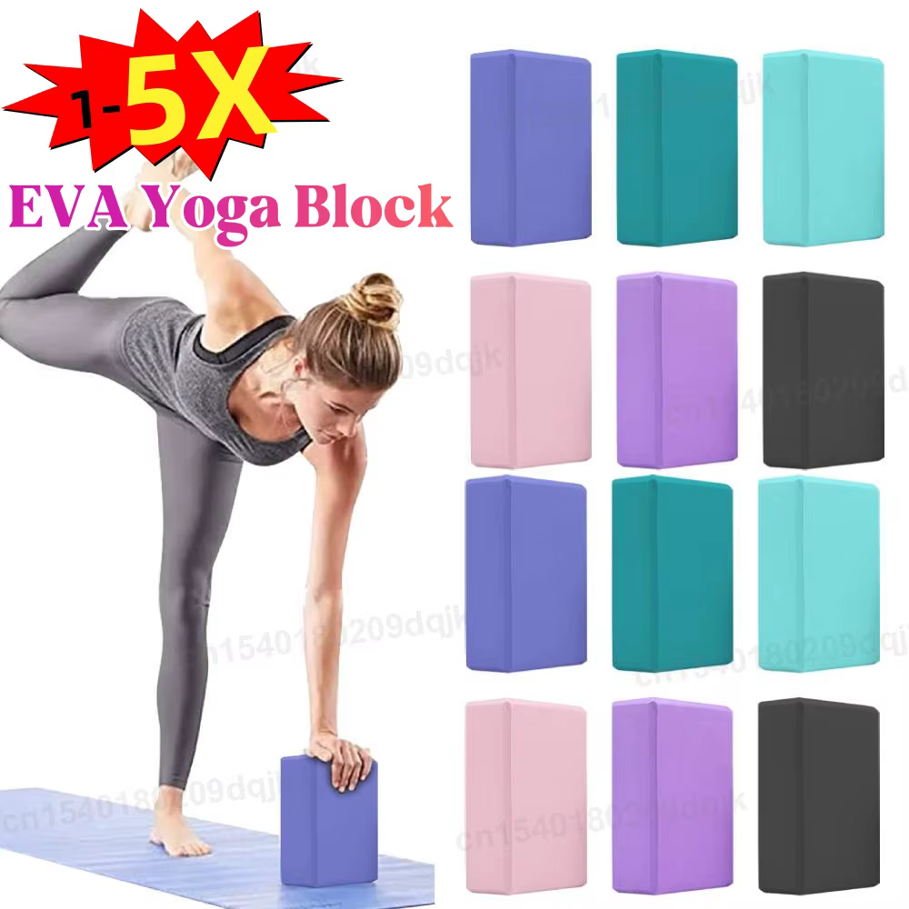 1-5X briques de Yoga blocs de gymnastique mousse brique entraînement exercice Fitness outil