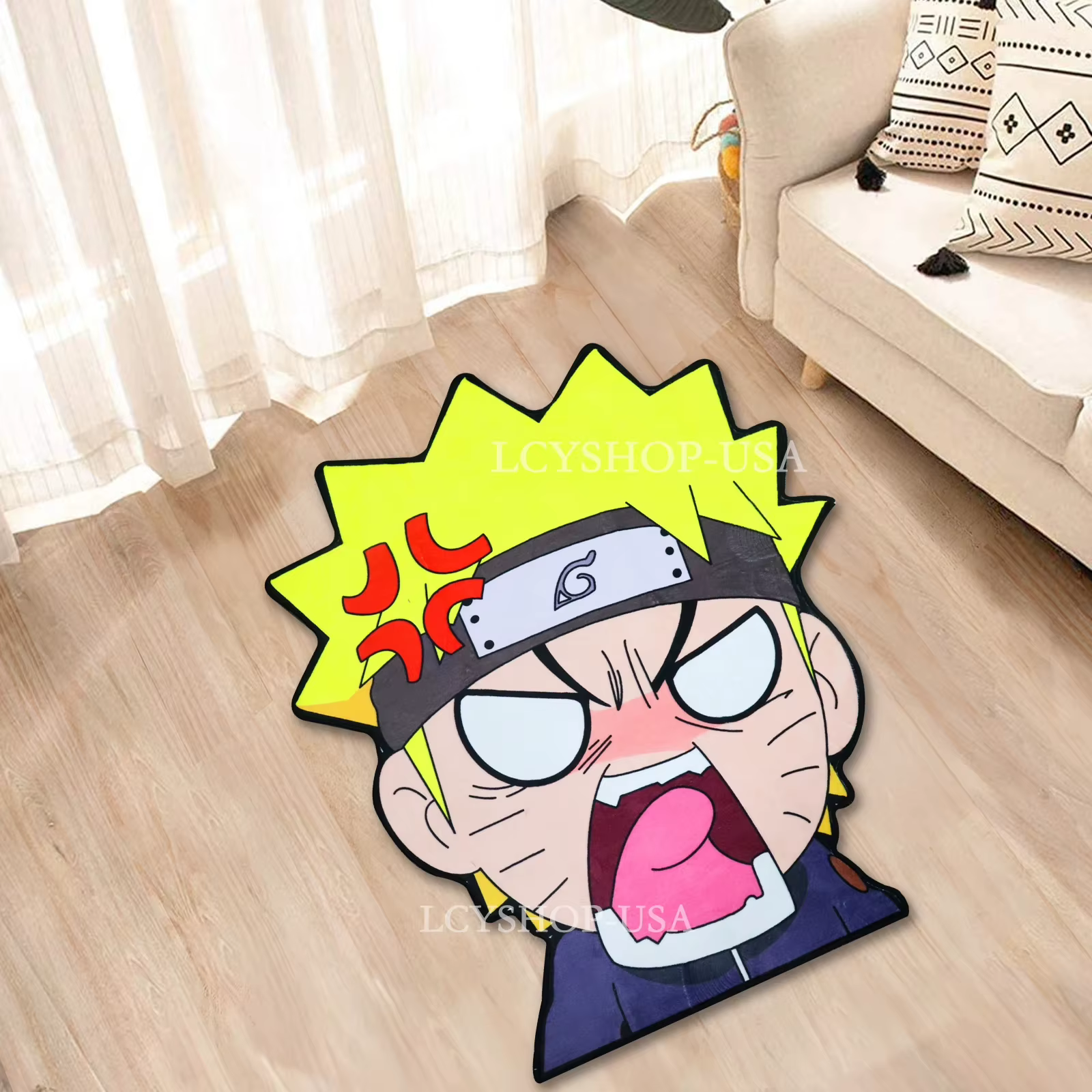 Anime Manga Naruto doux anti-dérapant tapis maison chambre dessin animé déco cuisine salle de bain tapis antidérapant paillasson enfants cadeau