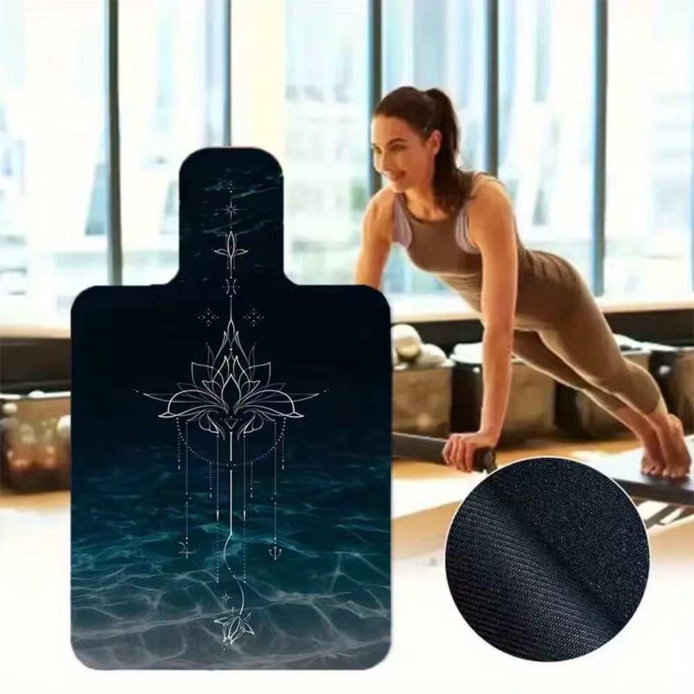 Tapis de Pilates portable antidérapant en polaire absorbant