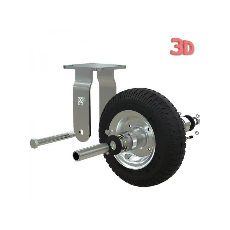Roulette directionnelle gonflable en caoutchouc de 8 pouces, 1 pièce, pour Service d'hôtel, Garage, chariot à bagages d'entrée, chariot à Air