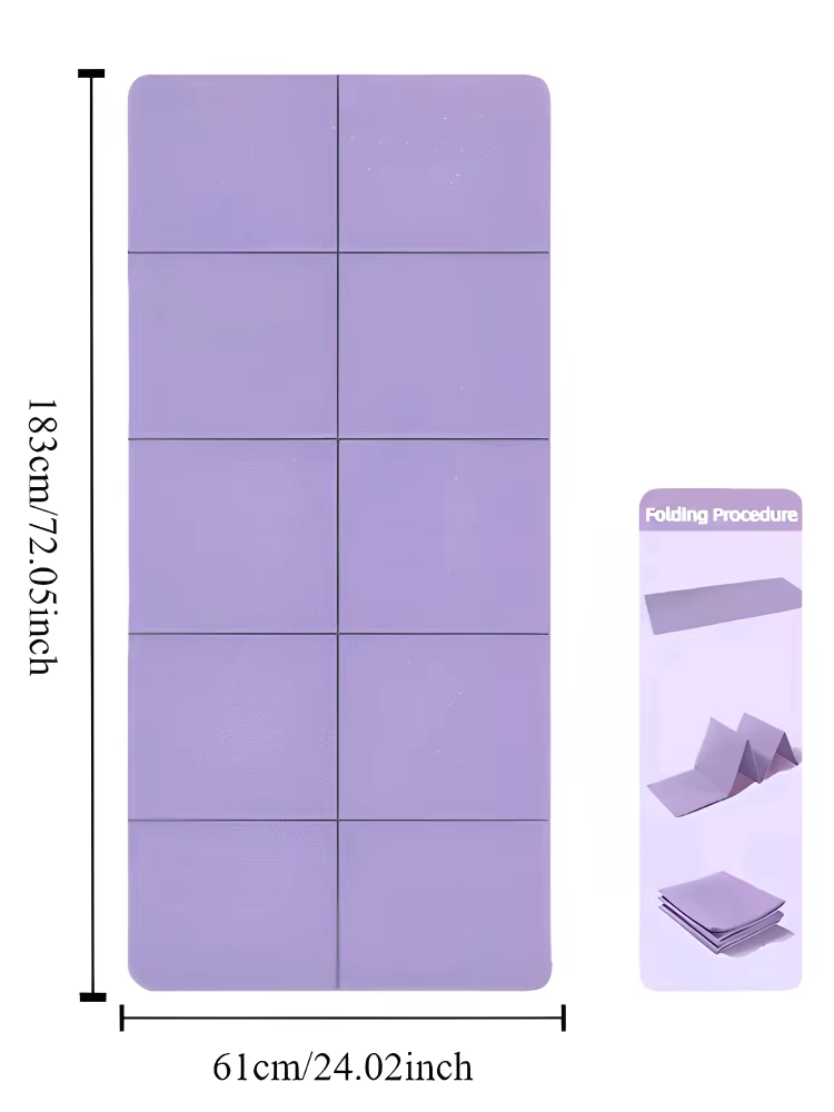 Tapis de Yoga pliable, silencieux