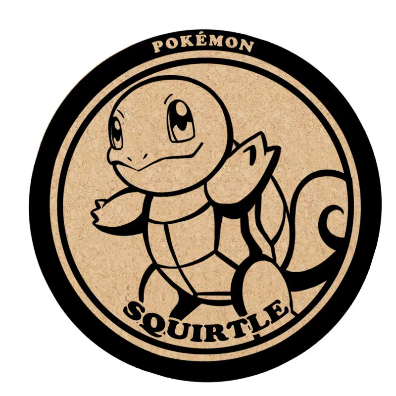 Jeu d'animation Pokemon, jouets périphériques, dessous de verre en liège, tapis antidérapants, Version Q, modèle d'action, Collection de figurines