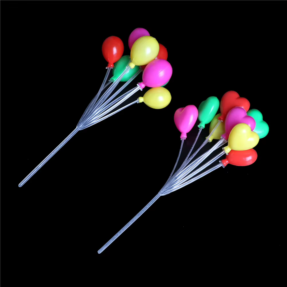 Guirlande de mini-ballons multicolores 1:12 pour maison de poupée, ornement de scène de fête, fourniture de jouets pour aménagement de salon DIY