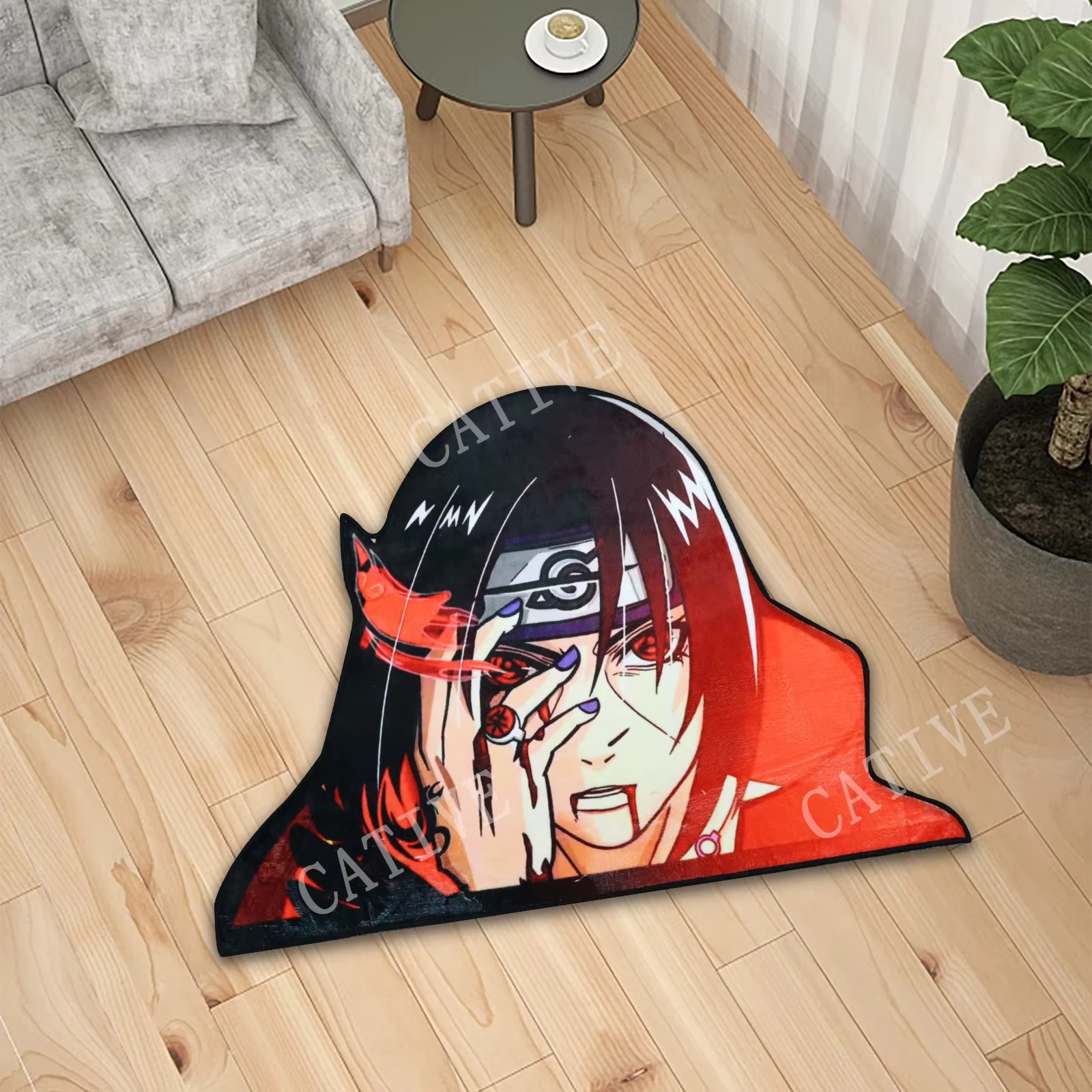 Anime Manga Naruto doux anti-dérapant tapis maison chambre dessin animé déco cuisine salle de bain tapis antidérapant paillasson enfants cadeau