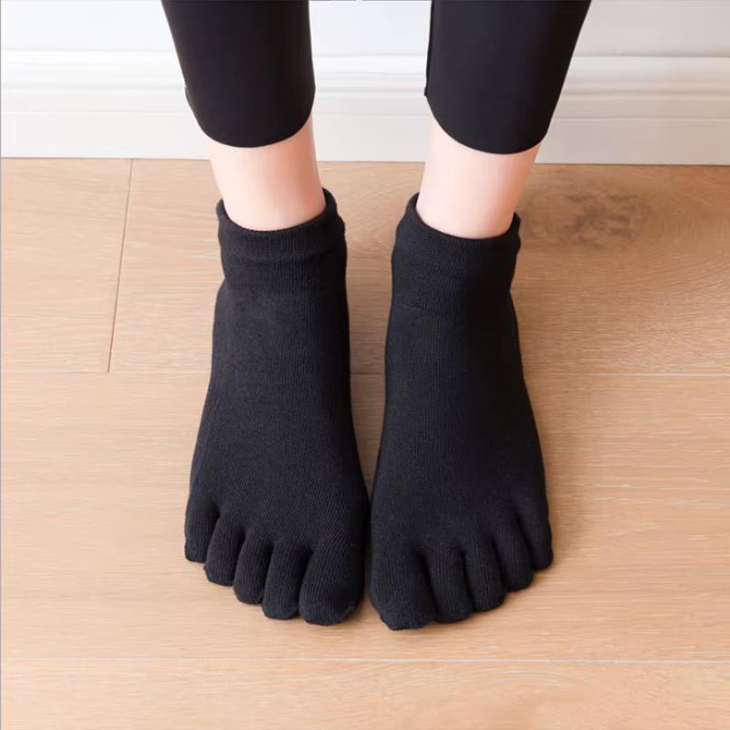 Pilates danse gymnastique Yoga chaussettes coton cinq doigts antidérapant