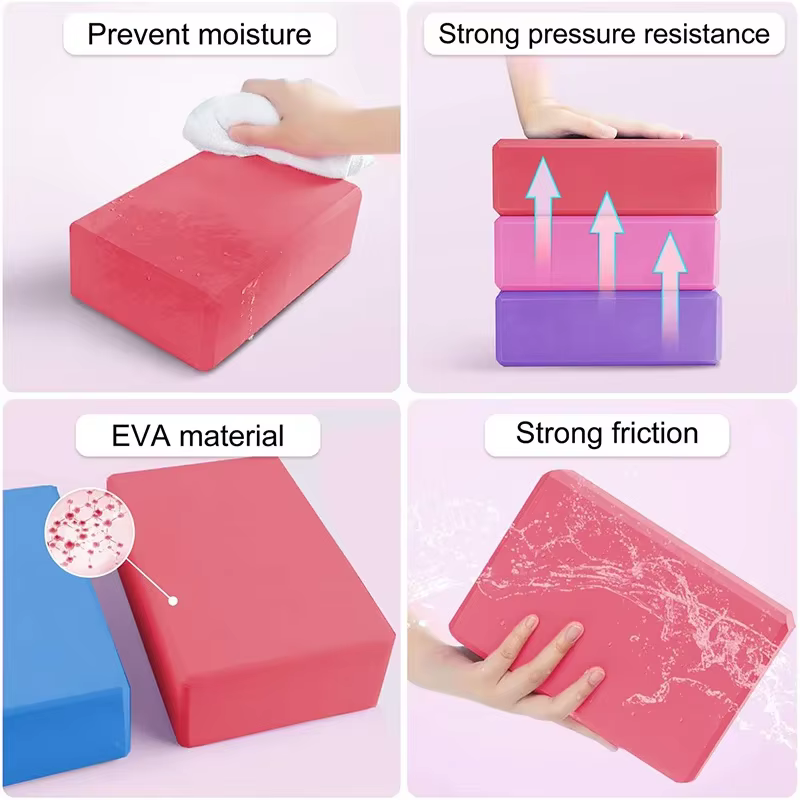 1PC Blocs de Yoga Cubes Briques Pilates Tapis de Renforcement Fournitures de Sport