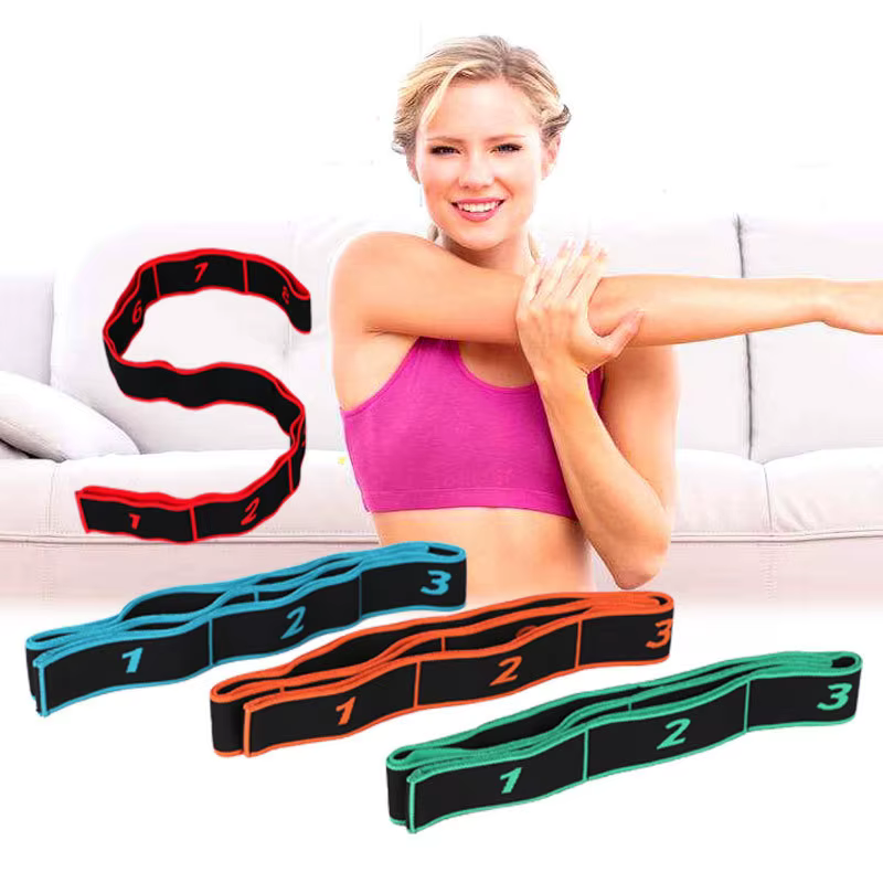 Yoga tirer sangle ceinture Polyester Latex élastique danse latine étirement bande boucle