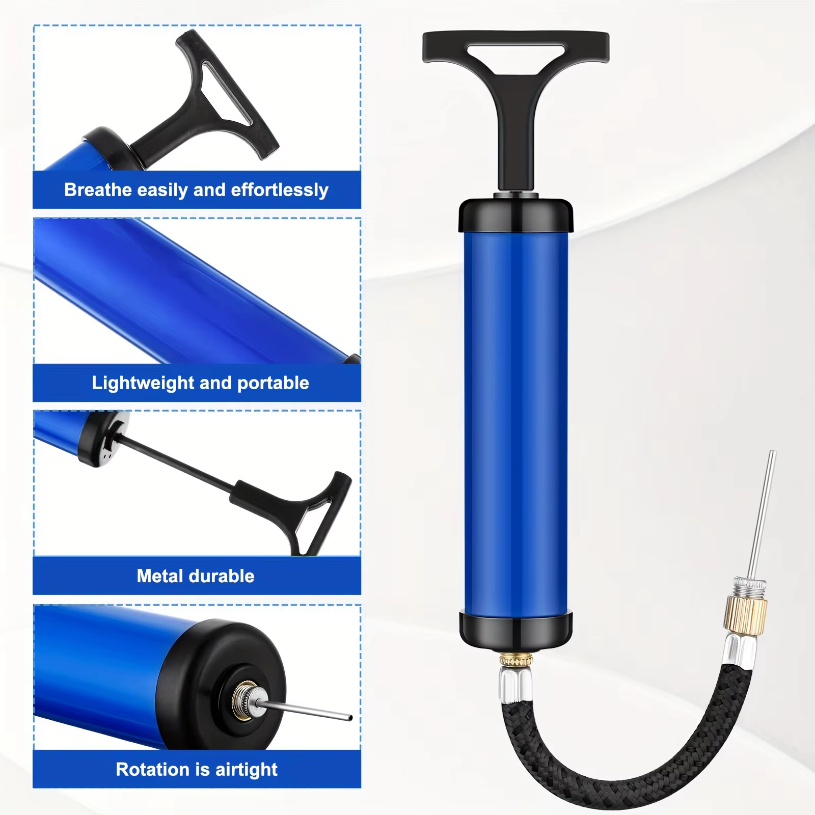 Pompe à balle multifonctionnelle Portable avec aiguille et buse