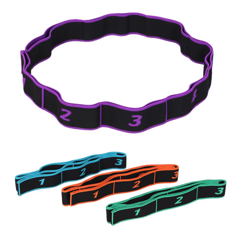 Yoga tirer sangle ceinture Polyester Latex élastique danse latine étirement bande boucle