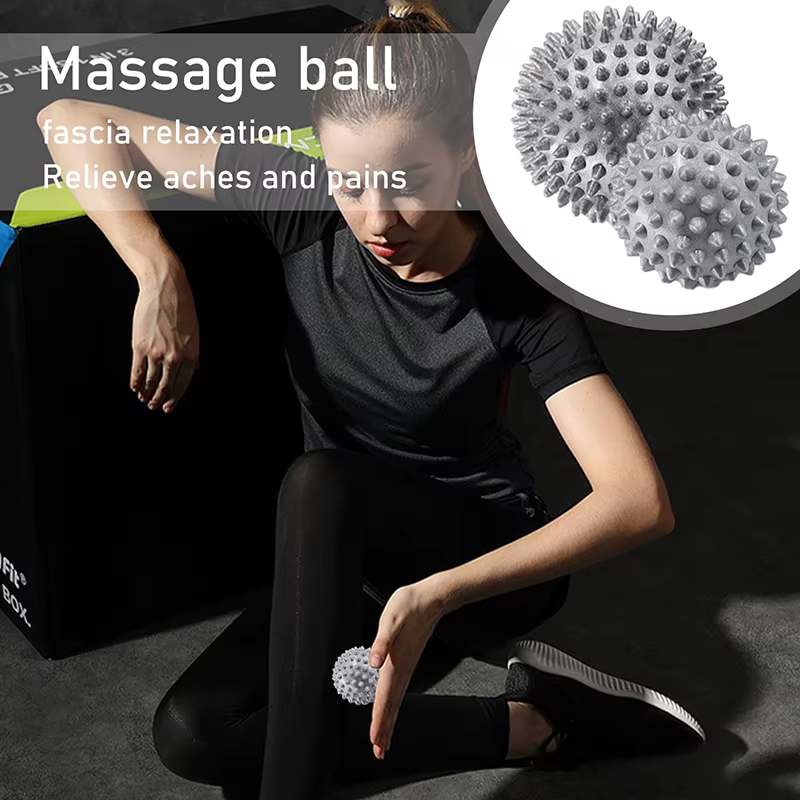 Boule de Massage rouleau de pied boules de crosse pointues soulager la main épaule jambe fasciite plantaire talon pieds