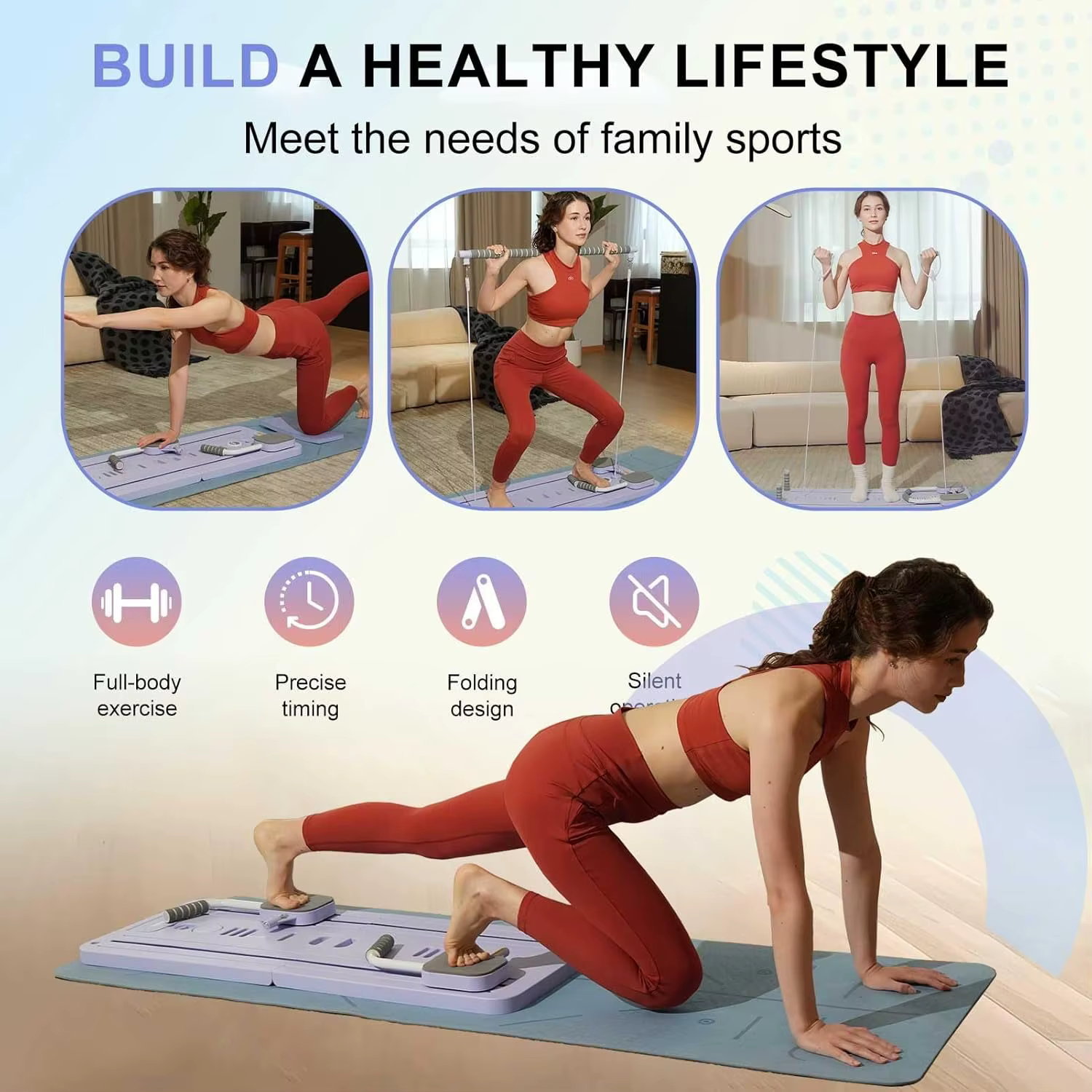 Planche de Pilates multifonctionnelle