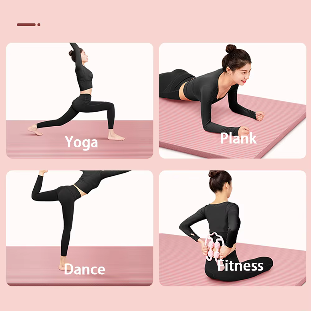 Tapis de yoga NBR antidérapant de 8 mm