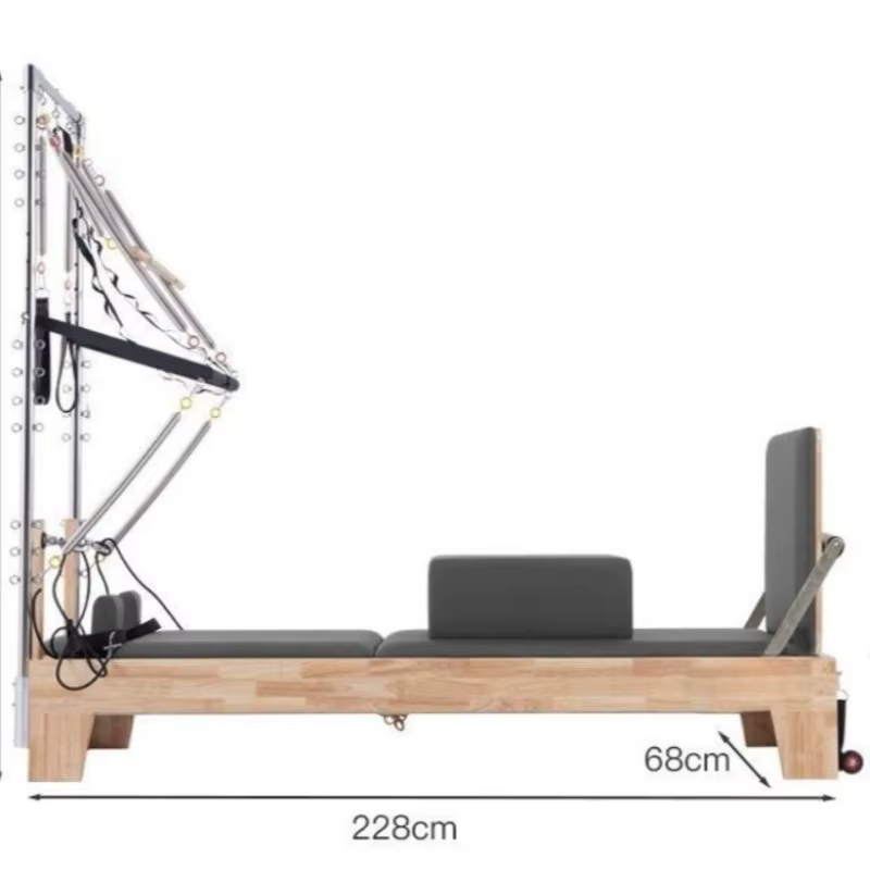 Prix d'usine, Reformer Pilates en bois de haute qualité pour la maison et le studio de fitness
