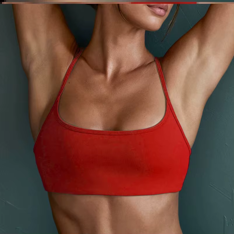 Soutien-gorge de sport dos croisé pour femme