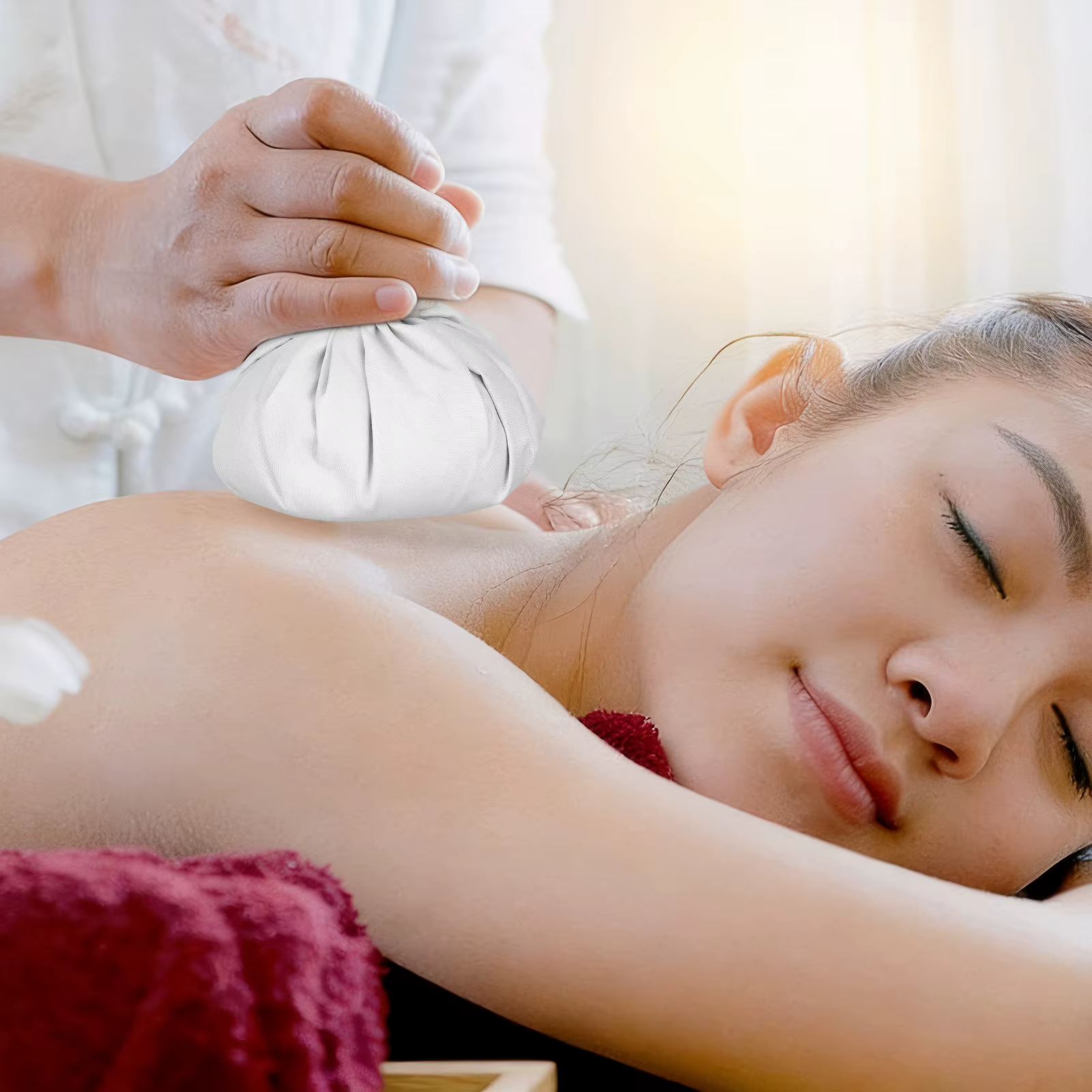 2 boules de massage aux herbes chinoises