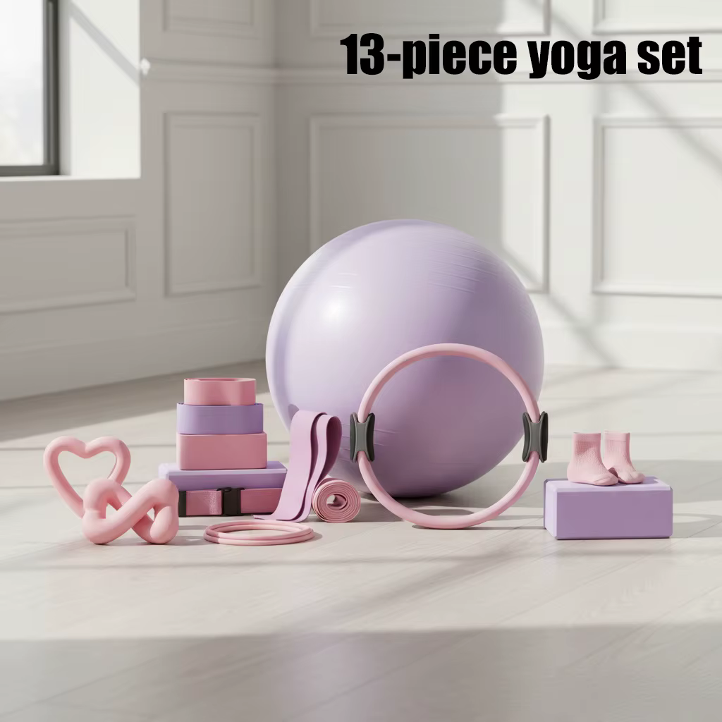 Ensemble complet de Pilates 13 pièces : ballon d'exercice