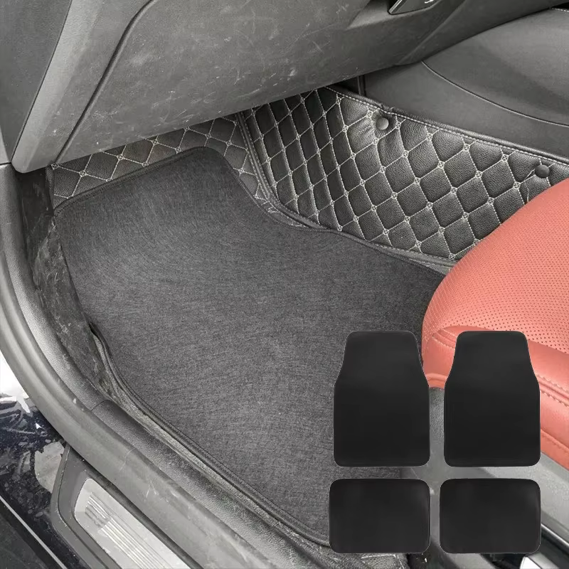 Tapis de sol de voiture, tapis de sol universels, tapis de lavage et d'entretien, tapis antidérapants et imperméables, tapis résistants à l'usure, tapis de protection de rechange