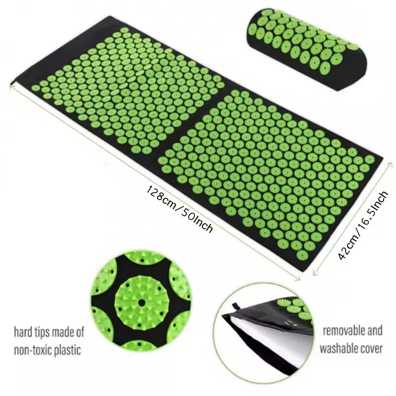 Coussin d'acupuncture de Yoga, Massage des points d'acupuncture, Fitness, Pilates, éponge de pression des doigts, coussinets de Massage des pieds, soulagement du Stress pour les douleurs au cou et au