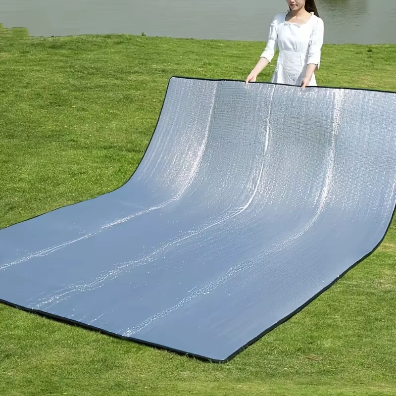 Tapis imperméable Double face Film d'aluminium tapis résistant à l'humidité tapis de pique-nique Portable tente extérieure Camping plage tapis résistant à l'humidité