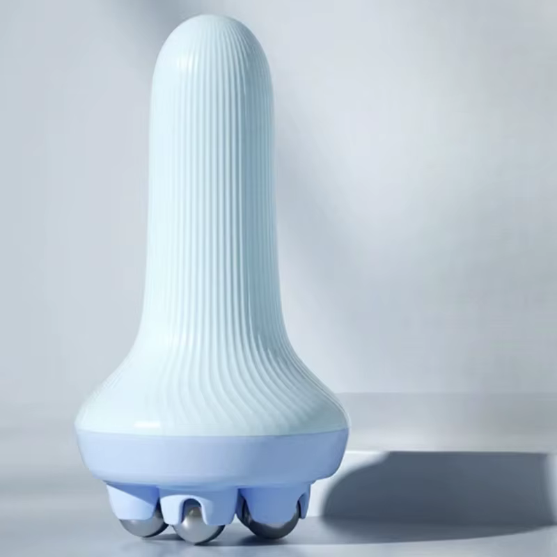 Balle de massage manuelle pour tissus profonds avec rouleaux pour soulager les douleurs au cou
