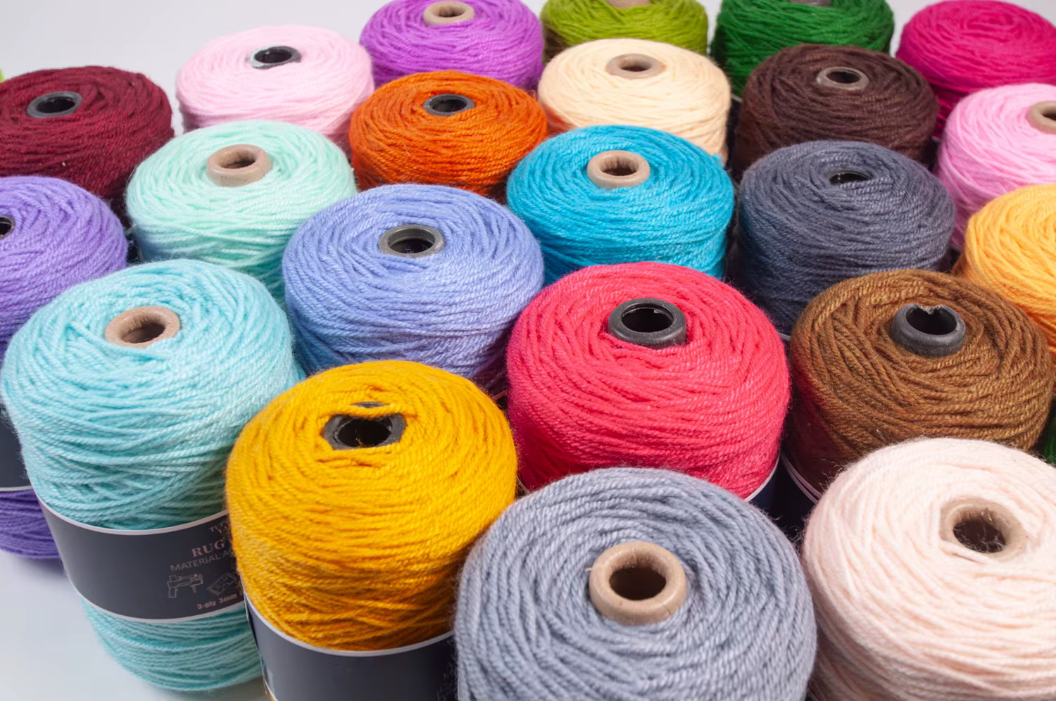 Fil à tapis 500g/rouleau, fibre acrylique douce pour la fabrication de tapis et les projets de décoration intérieure, fils à crocheter DIY pour paniers