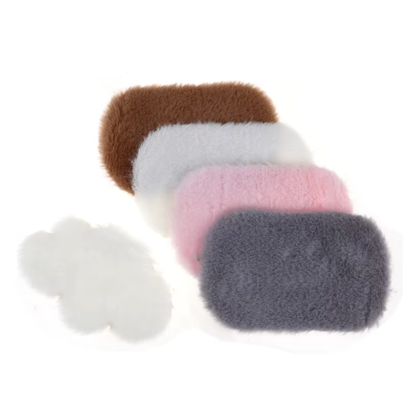 Tapis en peluche en forme de nuage rond en fourrure