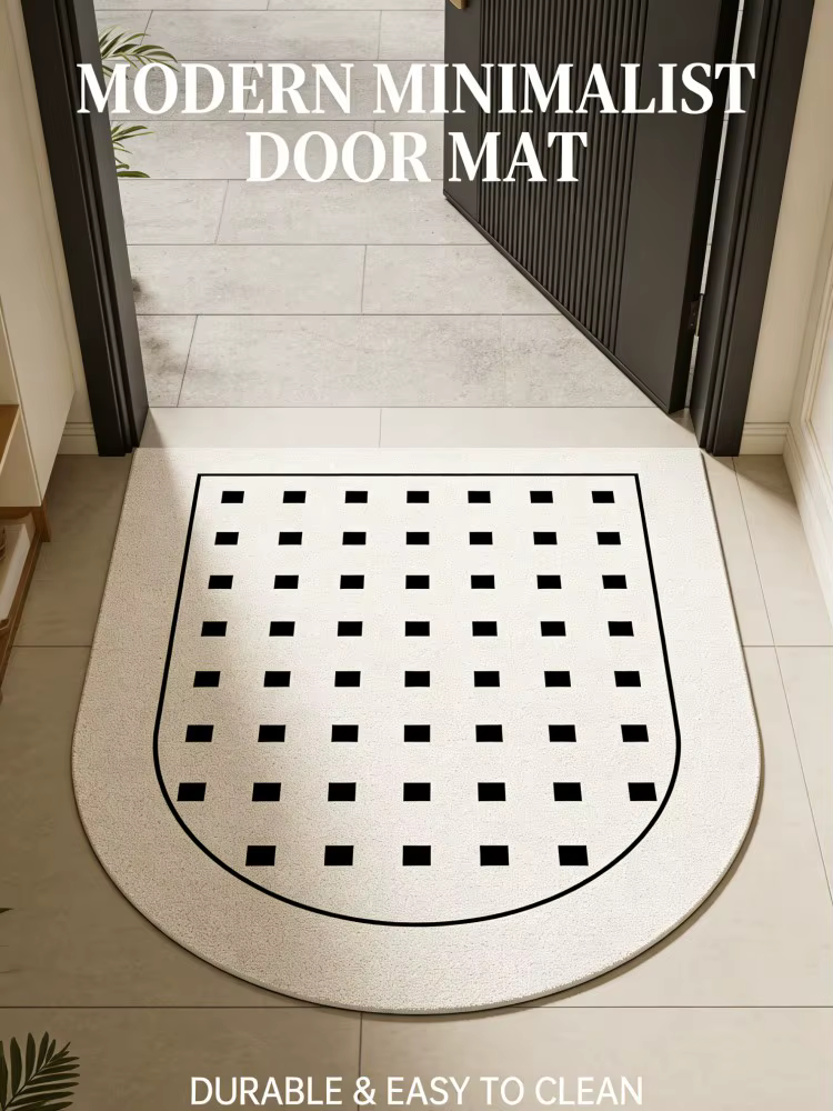 Tapis géométrique unique à pois